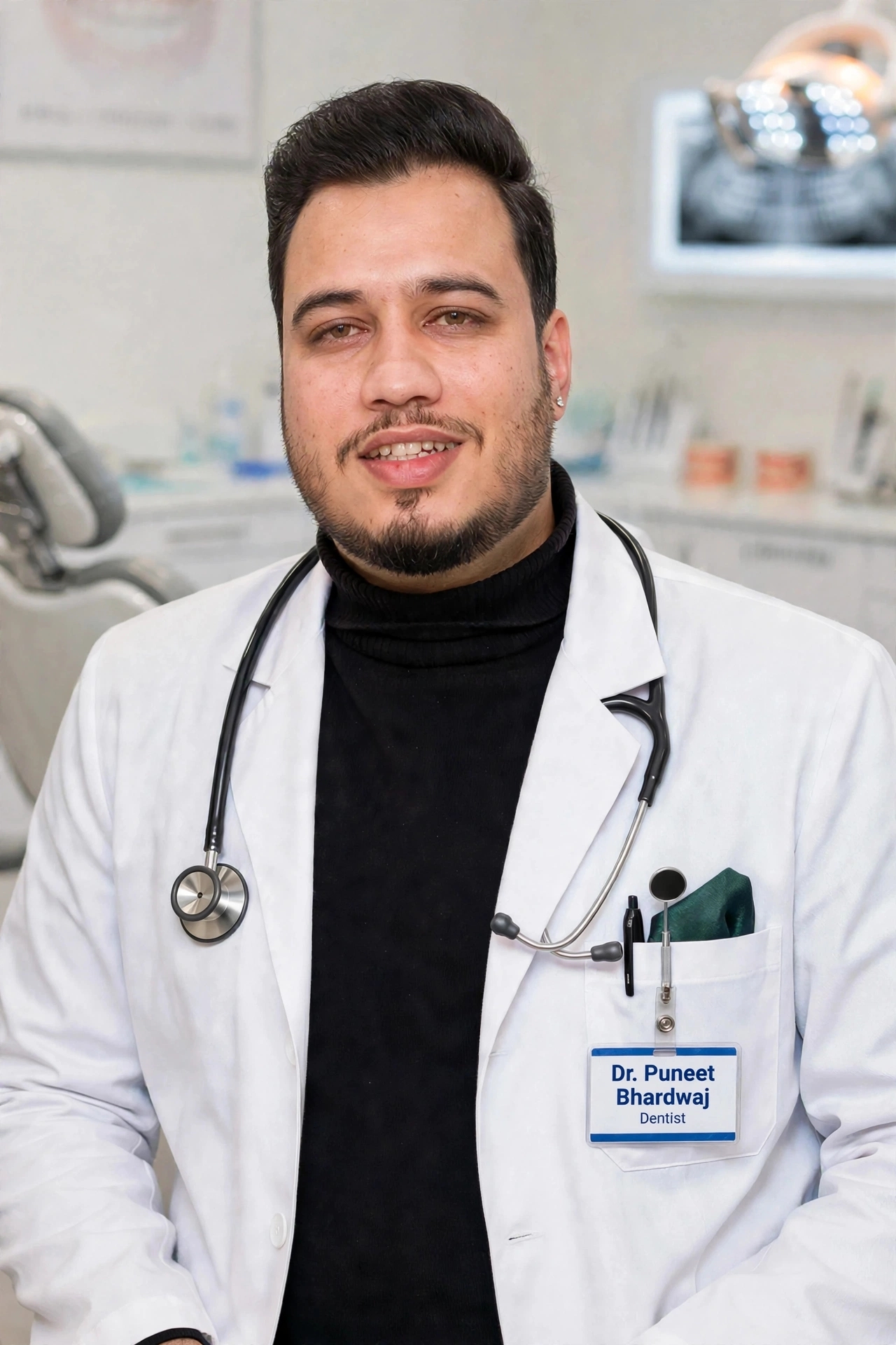 Dr. Puneet Bhardwaj, dentist at Asha Dental Implant and Braces Centre
